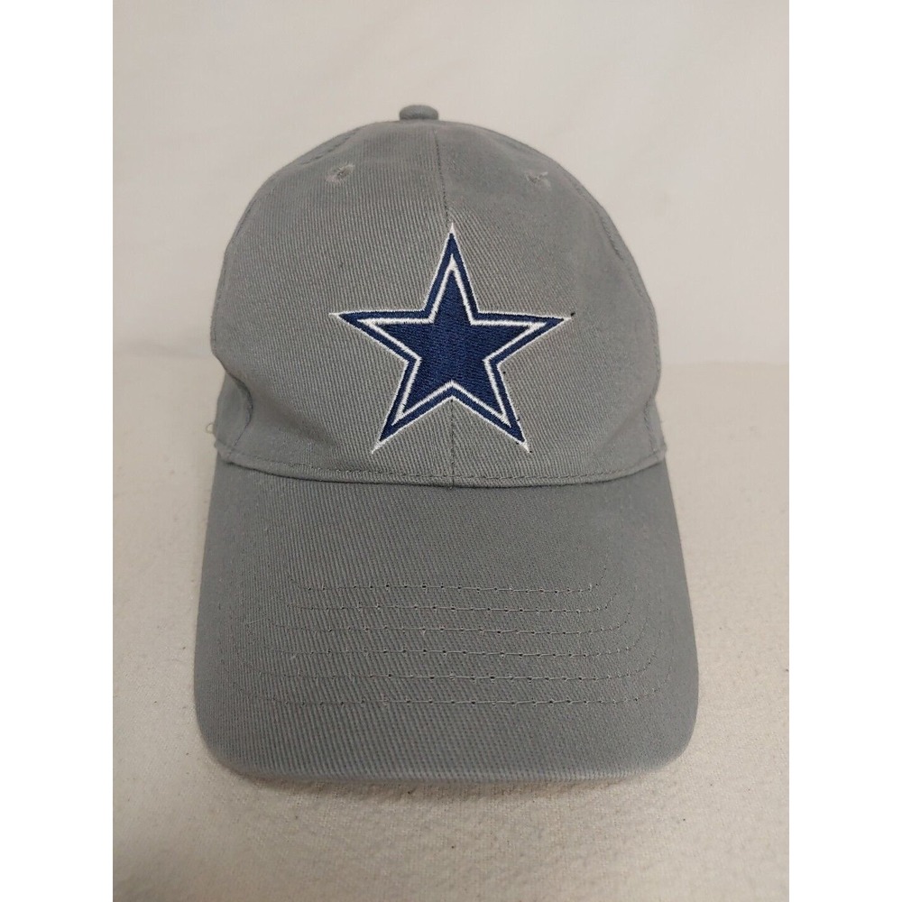 DALLAS COWBOYS Football Cap / Hat  Elastic Back LOW PROFILE‎ Grey D19